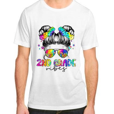 2nd Grade Vibes Messy Bun Second Grade Back To School Adult ChromaSoft Performance T-Shirt