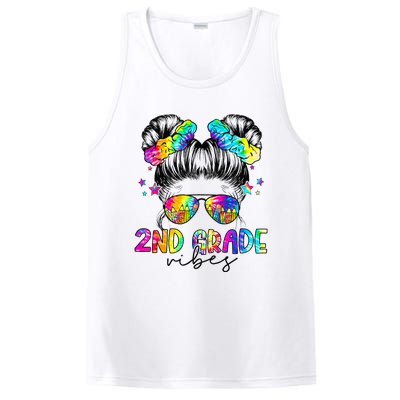 2nd Grade Vibes Messy Bun Second Grade Back To School PosiCharge Competitor Tank