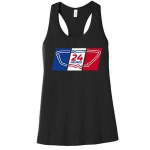 24 Hours French Endurance Race Women's Racerback Tank