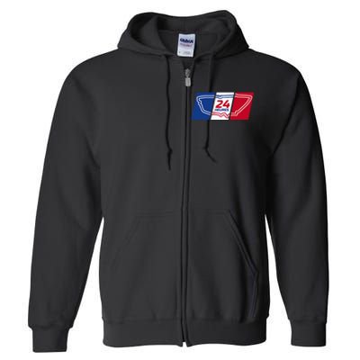 24 Hours French Endurance Race Full Zip Hoodie