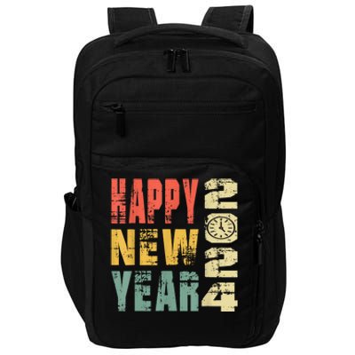 2024 Happy New Year Celebration Vintage Impact Tech Backpack