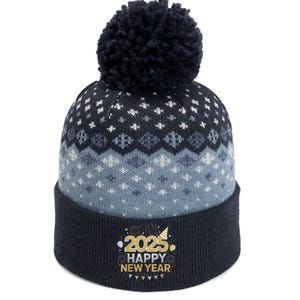 2025 Happy New Year Celebration Party Lover Family Matching The Baniff Cuffed Pom Beanie