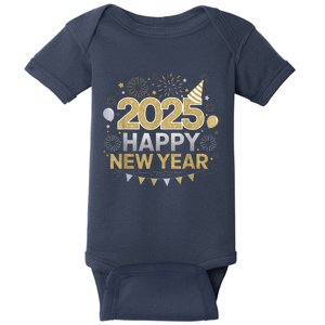 2025 Happy New Year Celebration Party Lover Family Matching Baby Bodysuit