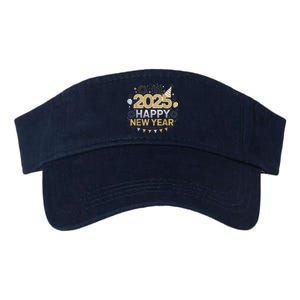 2025 Happy New Year Celebration Party Lover Family Matching Valucap Bio-Washed Visor