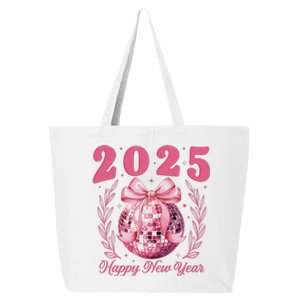 2025 Happy New Year Pin.K Coquette Bow Disco Ball New YearS 25L Jumbo Tote