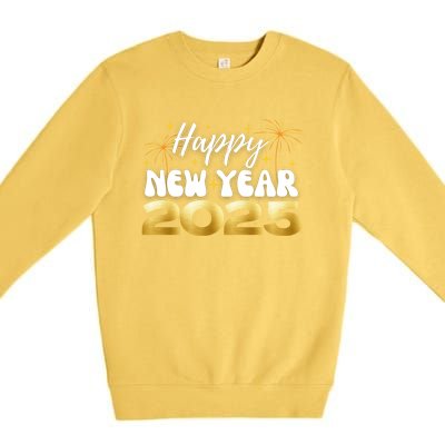 2025 Happy New Year Family Reunion Party New Year’S Eve Gift Premium Crewneck Sweatshirt