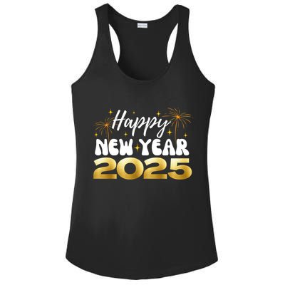 2025 Happy New Year Family Reunion Party New Year’S Eve Gift Ladies PosiCharge Competitor Racerback Tank
