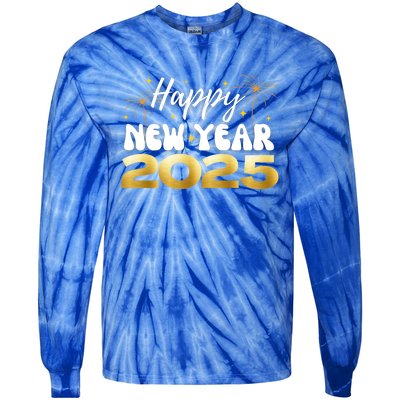 2025 Happy New Year Family Reunion Party New Year’S Eve Gift Tie-Dye Long Sleeve Shirt