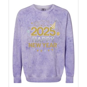 2025 Happy New Year Celebration Party Lover Family Matching Colorblast Crewneck Sweatshirt