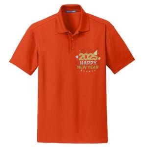 2025 Happy New Year Celebration Party Lover Family Matching Dry Zone Grid Polo