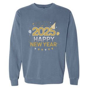 2025 Happy New Year Celebration Party Lover Family Matching Garment-Dyed Sweatshirt