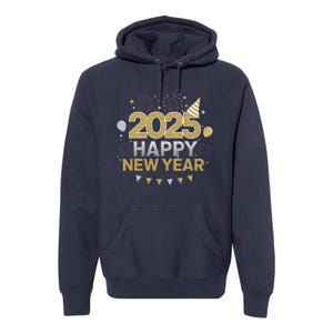 2025 Happy New Year Celebration Party Lover Family Matching Premium Hoodie