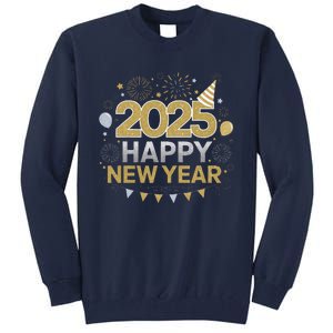 2025 Happy New Year Celebration Party Lover Family Matching Tall Sweatshirt