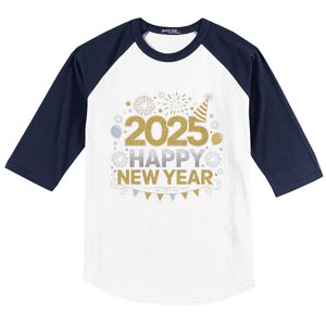 2025 Happy New Year Celebration Party Lover Family Matching Baseball Sleeve Shirt