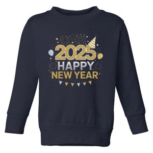 2025 Happy New Year Celebration Party Lover Family Matching Toddler Sweatshirt