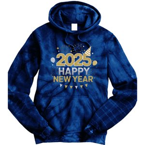 2025 Happy New Year Celebration Party Lover Family Matching Tie Dye Hoodie