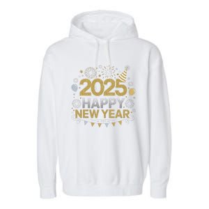 2025 Happy New Year Celebration Party Lover Family Matching Garment-Dyed Fleece Hoodie