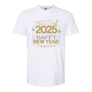 2025 Happy New Year Celebration Party Lover Family Matching Softstyle CVC T-Shirt