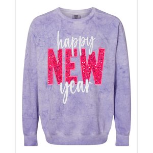 2025 Happy New Year Celebration 2025 Party Family Matching Colorblast Crewneck Sweatshirt