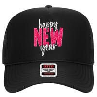 2025 Happy New Year Celebration 2025 Party Family Matching High Crown Mesh Back Trucker Hat