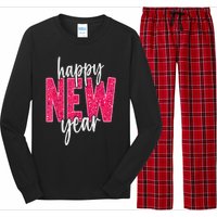 2025 Happy New Year Celebration 2025 Party Family Matching Long Sleeve Pajama Set