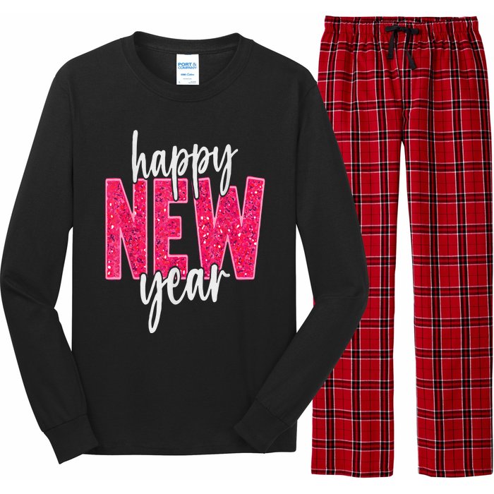 2025 Happy New Year Celebration 2025 Party Family Matching Long Sleeve Pajama Set