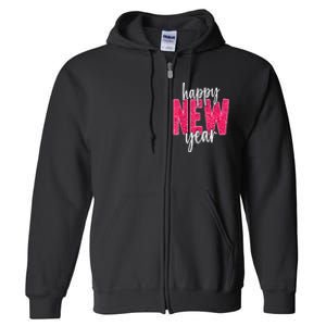 2025 Happy New Year Celebration 2025 Party Family Matching Full Zip Hoodie