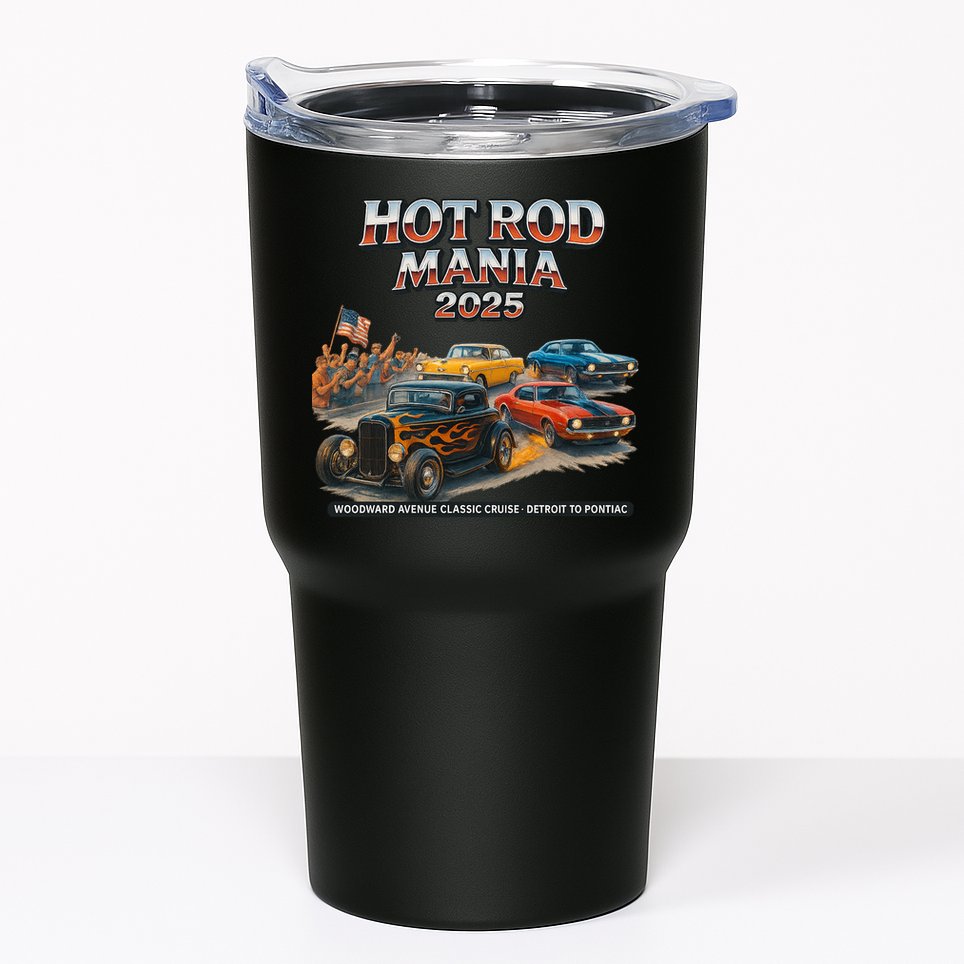 2025 Hot Rod Mania Cruise Woodward Ave Classic Cars Tumbler