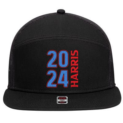 2024 Harris Support Graphics 7 Panel Mesh Trucker Snapback Hat