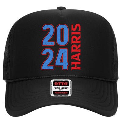 2024 Harris Support Graphics High Crown Mesh Back Trucker Hat