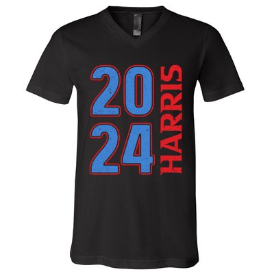 2024 Harris Support Graphics V-Neck T-Shirt