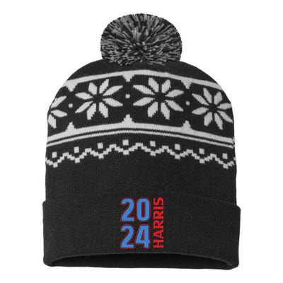 2024 Harris Support Graphics USA-Made Snowflake Beanie