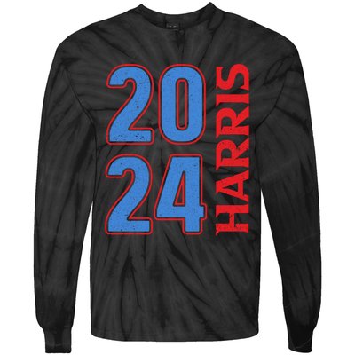 2024 Harris Support Graphics Tie-Dye Long Sleeve Shirt