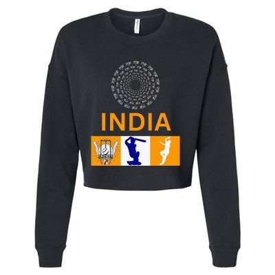 2024 India Cricket Jersey India Cricket In Usa Cropped Pullover Crew