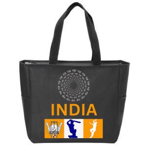 2024 India Cricket Jersey India Cricket In Usa Zip Tote Bag