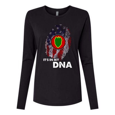 24th Infantry Division Veteran Day Soldier Military Xmas Gift Womens Cotton Relaxed Long Sleeve T-Shirt