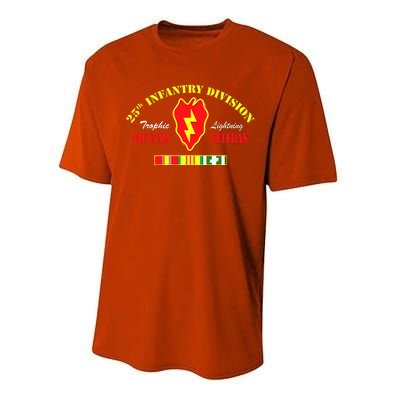 25th Infantry Division Vietnam Veteran Tropic Lightning Performance Sprint T-Shirt