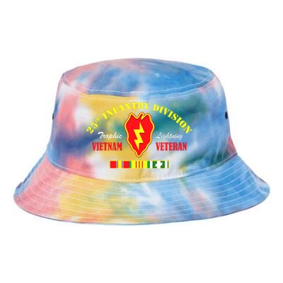 25th Infantry Division Vietnam Veteran Tropic Lightning Tie Dye Newport Bucket Hat