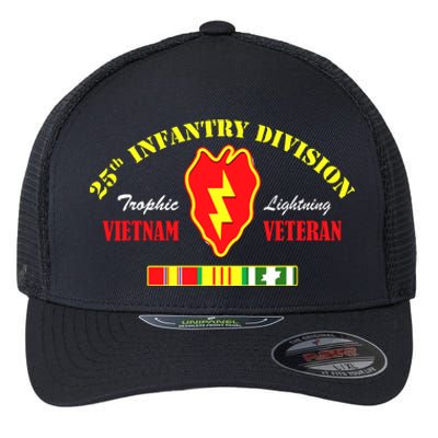 25th Infantry Division Vietnam Veteran Tropic Lightning Flexfit Unipanel Trucker Cap