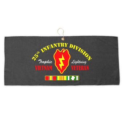 25th Infantry Division Vietnam Veteran Tropic Lightning Large Microfiber Waffle Golf Towel