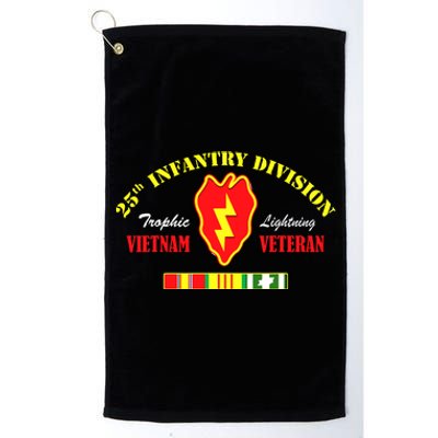 25th Infantry Division Vietnam Veteran Tropic Lightning Platinum Collection Golf Towel