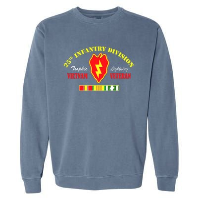 25th Infantry Division Vietnam Veteran Tropic Lightning Garment-Dyed Sweatshirt