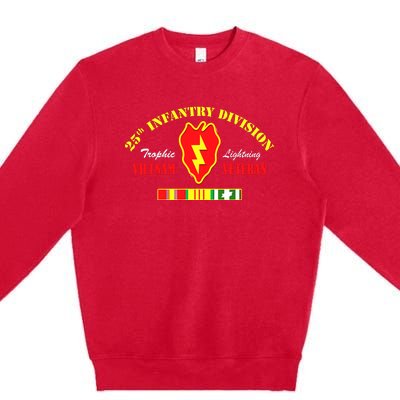 25th Infantry Division Vietnam Veteran Tropic Lightning Premium Crewneck Sweatshirt