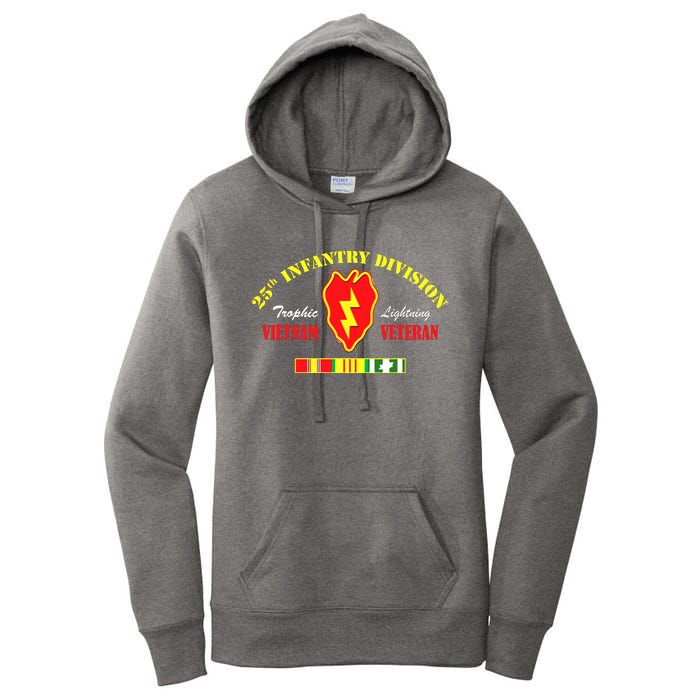 25th Infantry Division Vietnam Veteran Tropic Lightning Women's Pullover Hoodie