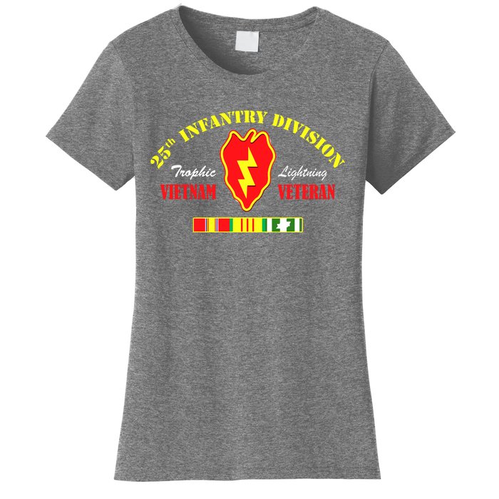 25th Infantry Division Vietnam Veteran Tropic Lightning Women's T-Shirt