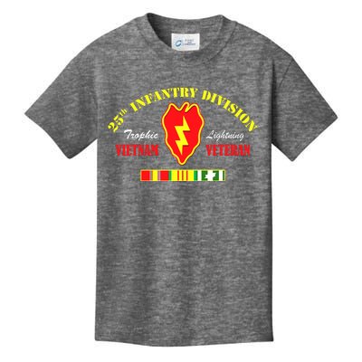 25th Infantry Division Vietnam Veteran Tropic Lightning Kids T-Shirt