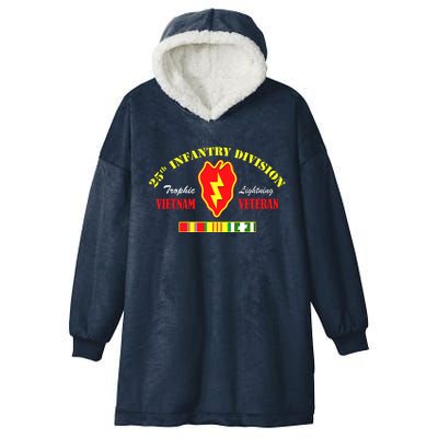 25th Infantry Division Vietnam Veteran Tropic Lightning Hooded Wearable Blanket