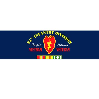 25th Infantry Division Vietnam Veteran Tropic Lightning Bumper Sticker