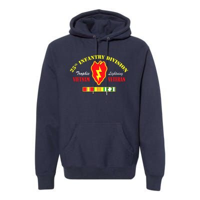 25th Infantry Division Vietnam Veteran Tropic Lightning Premium Hoodie