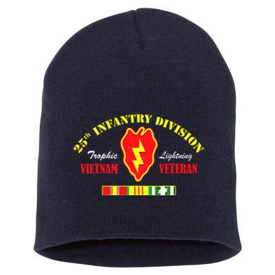 25th Infantry Division Vietnam Veteran Tropic Lightning Short Acrylic Beanie